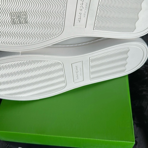 Kate Spade White Leather Women’s Sneakers - Picture 4 of 6
